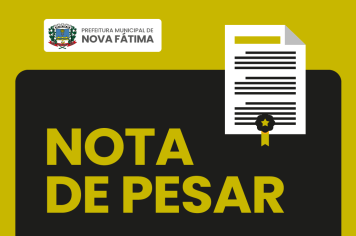 Nota de Pesar -  Acidente
